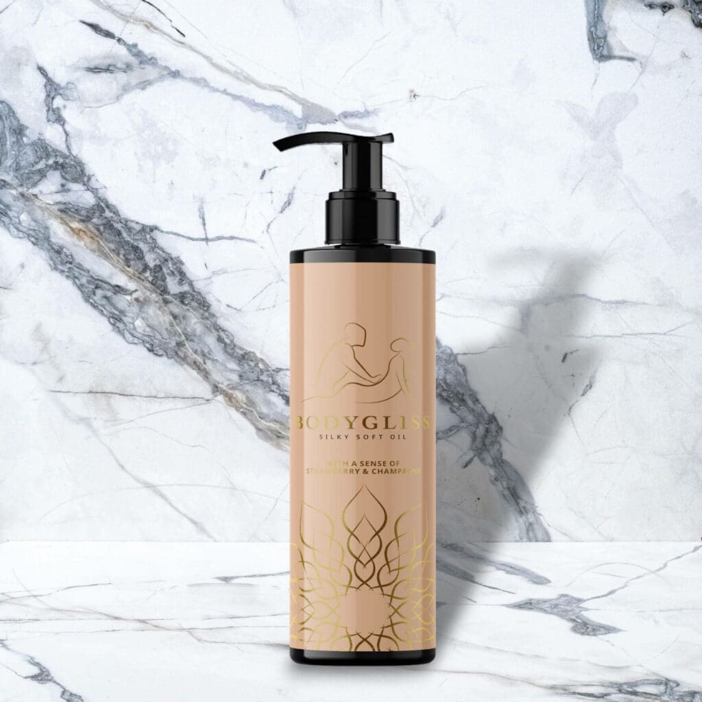 Bodygliss Massage Collection Silky Soft Oil Strawberry Champagne