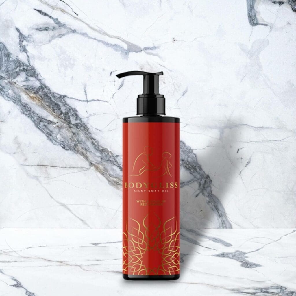 Bodygliss Massage Collection Silky Soft Oil Red Orange