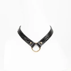 Fraulein Kink Crocco T-Strap Lead