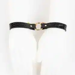 Fraulein Kink Crocco T-Strap Lead