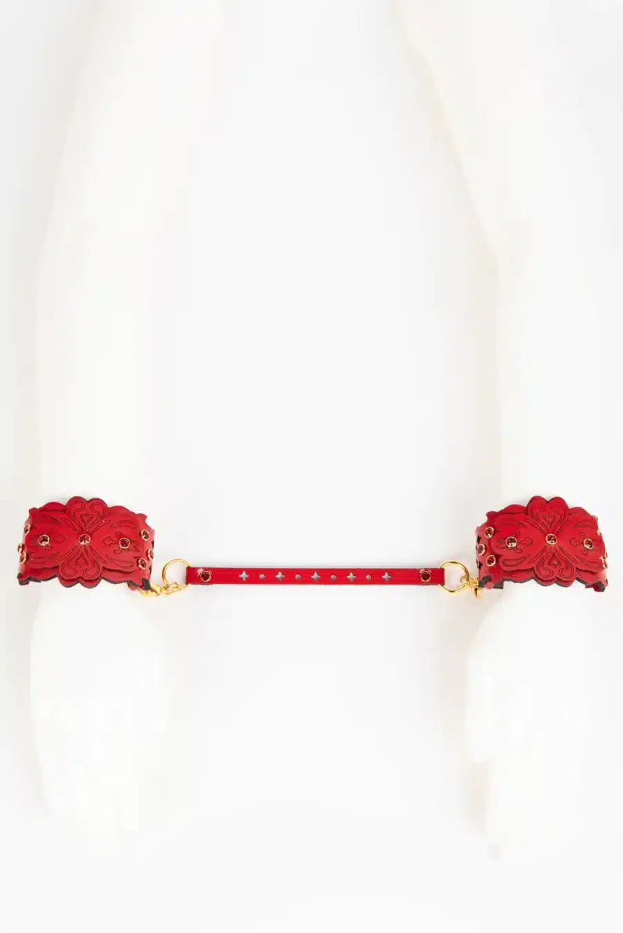 Fraulein Kink Rosso Bianco Nero Handcuffs