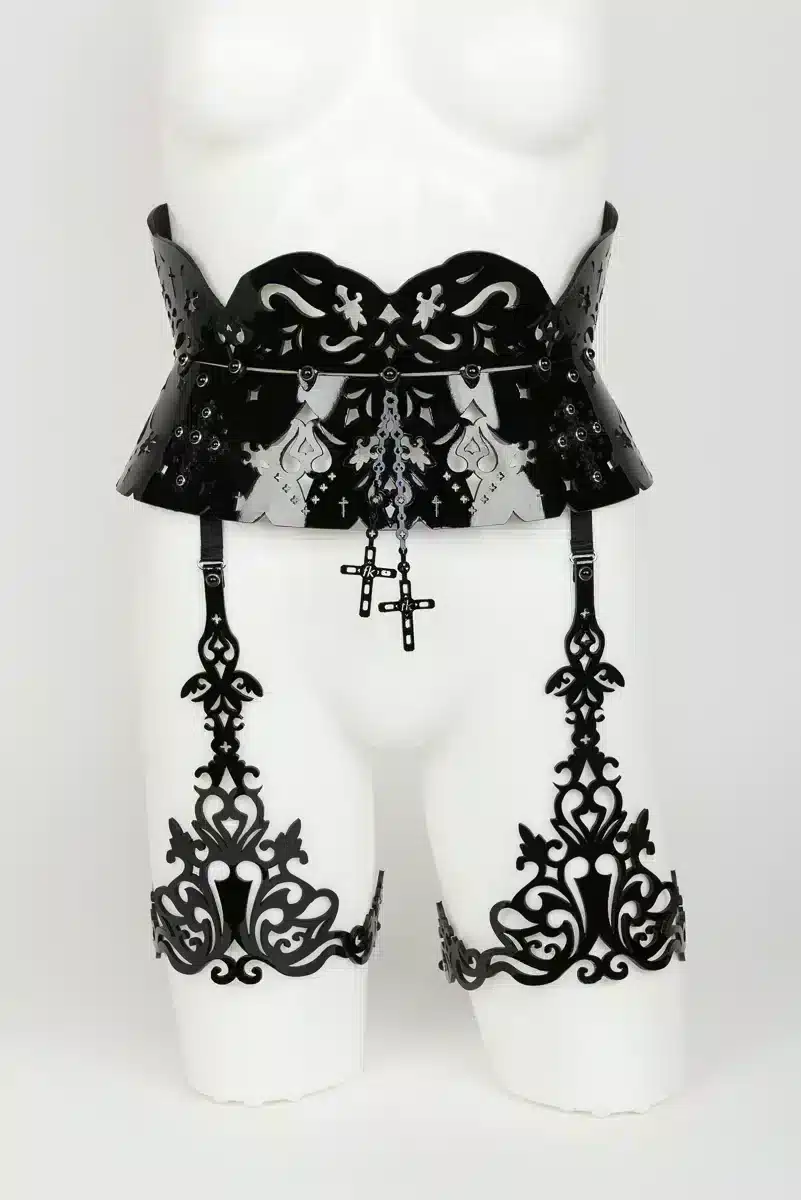 Fräulein Kink | Bianco Suspenders | Kinky Lingerie | Clubwear