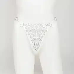 Fraulein Kink Bianco Leather Thong