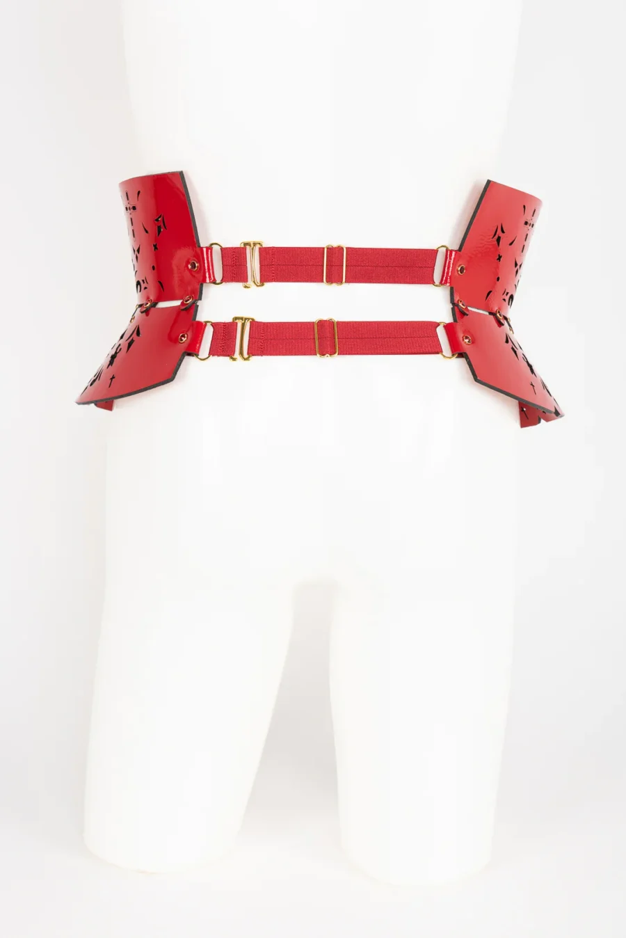 Fraulein Kink Rosso Bianco Nero Waist Belt 6