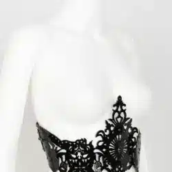 Fraulein Kink Rosso Bianco Nero Underbust Harness 14