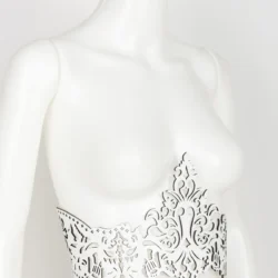 Fraulein Kink Rosso Bianco Nero Underbust Harness 17