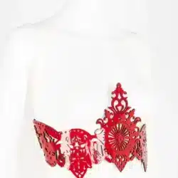Fraulein Kink Rosso Bianco Nero Underbust Harness 2