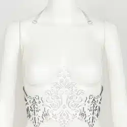 Fraulein Kink Rosso Bianco Nero Underbust Harness 21