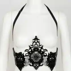 Fraulein Kink Rosso Bianco Nero Underbust Harness 26