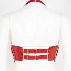Fraulein Kink Rosso Bianco Nero Underbust Harness 4