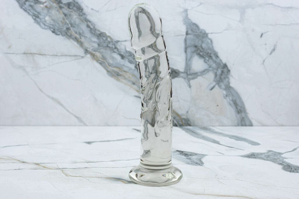 Glass Red Head Double Glass Dildo 22