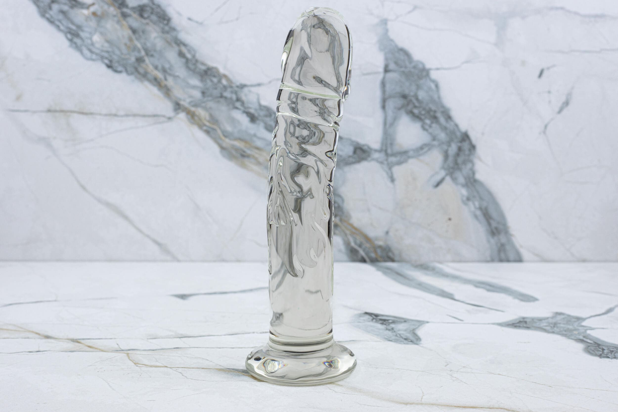 Glass Red Head Double Glass Dildo 23