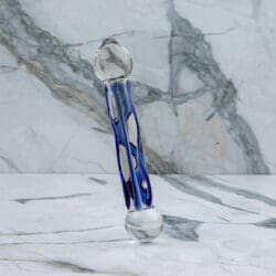 Glass Red Head Double Glass Dildo 29