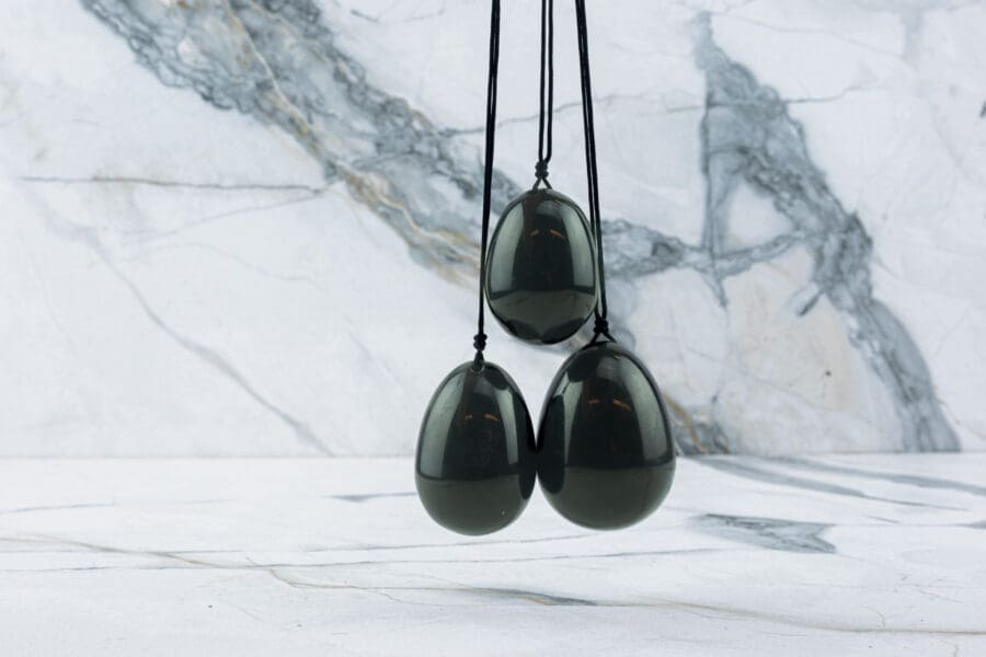 Yoni Egg Obsidian Set 2