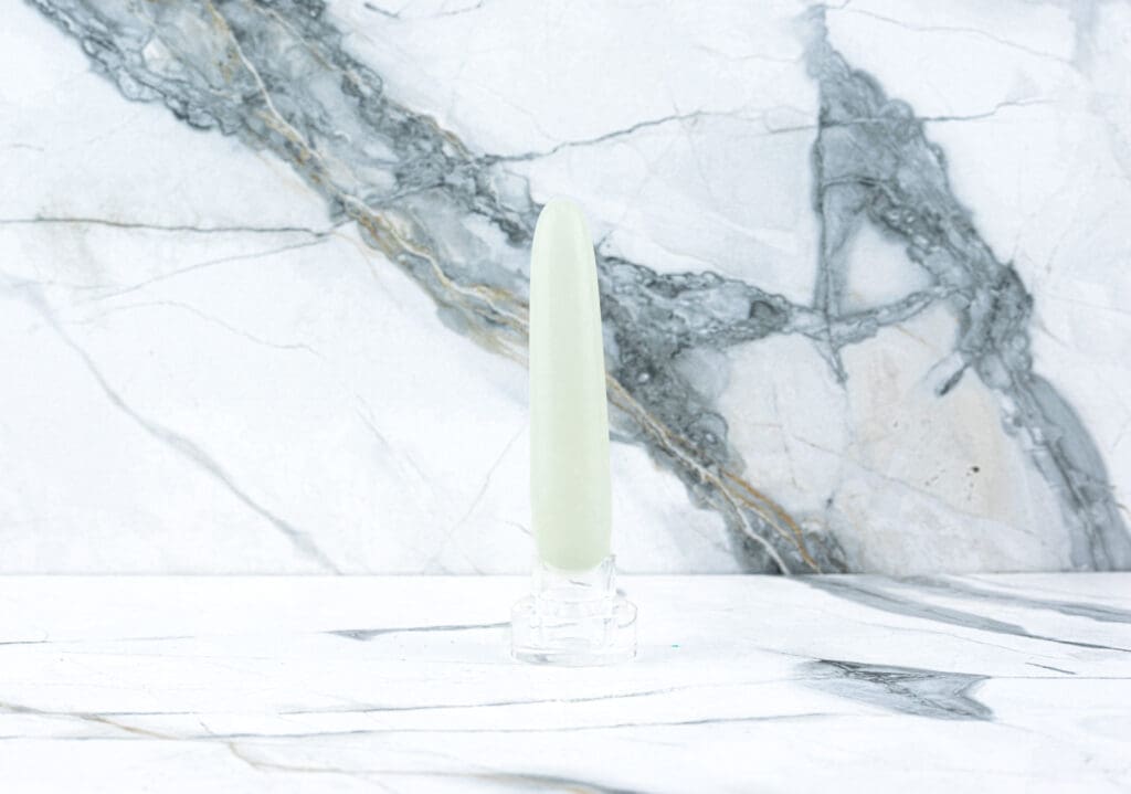 Yoni Wand White Jade 10 Cm