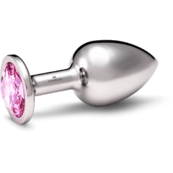 Rosebuds Large Stainless Steel Crystal Buttplug