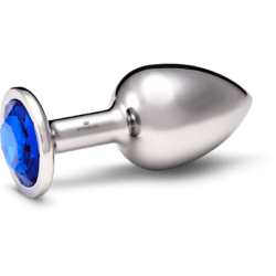 Rosebuds Large Stainless Steel Crystal Buttplug