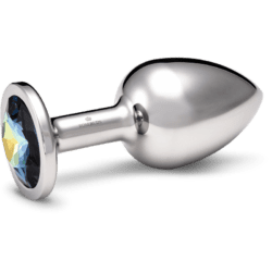 Rosebuds Large Stainless Steel Crystal Buttplug