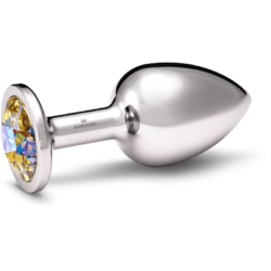 Rosebuds Large Stainless Steel Crystal Buttplug