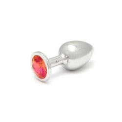Rosebuds Large Stainless Steel Crystal Buttplug