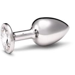 Rosebuds Large Stainless Steel Crystal Buttplug