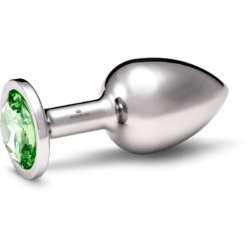 Rosebuds Large Stainless Steel Crystal Buttplug