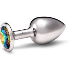 Rosebuds Large Stainless Steel Crystal Buttplug