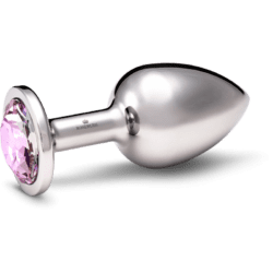 Rosebuds Large Stainless Steel Crystal Buttplug
