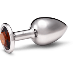 Rosebuds Large Stainless Steel Crystal Buttplug