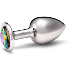 Rosebuds Large Stainless Steel Crystal Buttplug