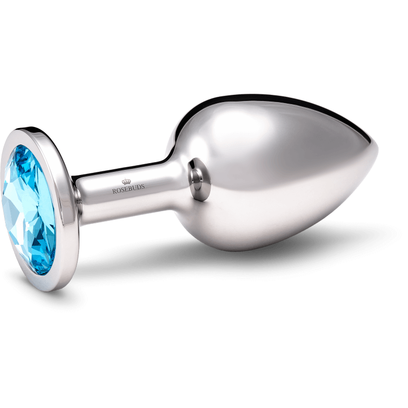 Rosebuds™ | Weighted Metal Anal Plug | Stainless Crystal L