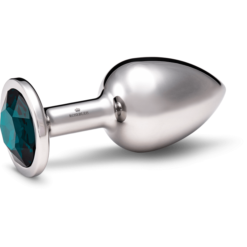 Rosebuds™ | Weighted Metal Anal Plug | Stainless Crystal L