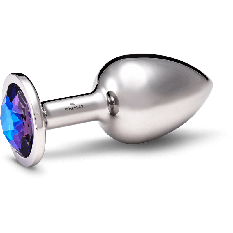 Rosebuds™ | Weighted Metal Anal Plug | Stainless Crystal L