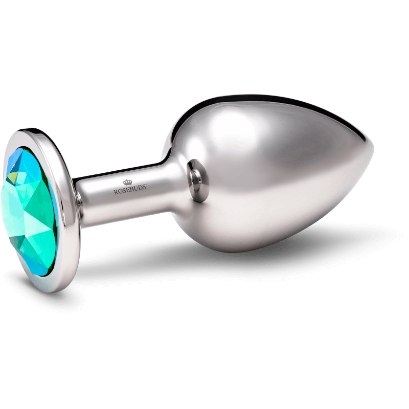 Rosebuds™ | Weighted Metal Anal Plug | Stainless Crystal L