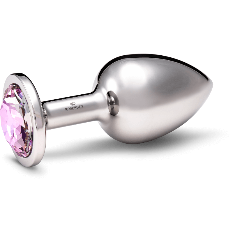 Rosebuds™ | Weighted Metal Anal Plug | Stainless Crystal L