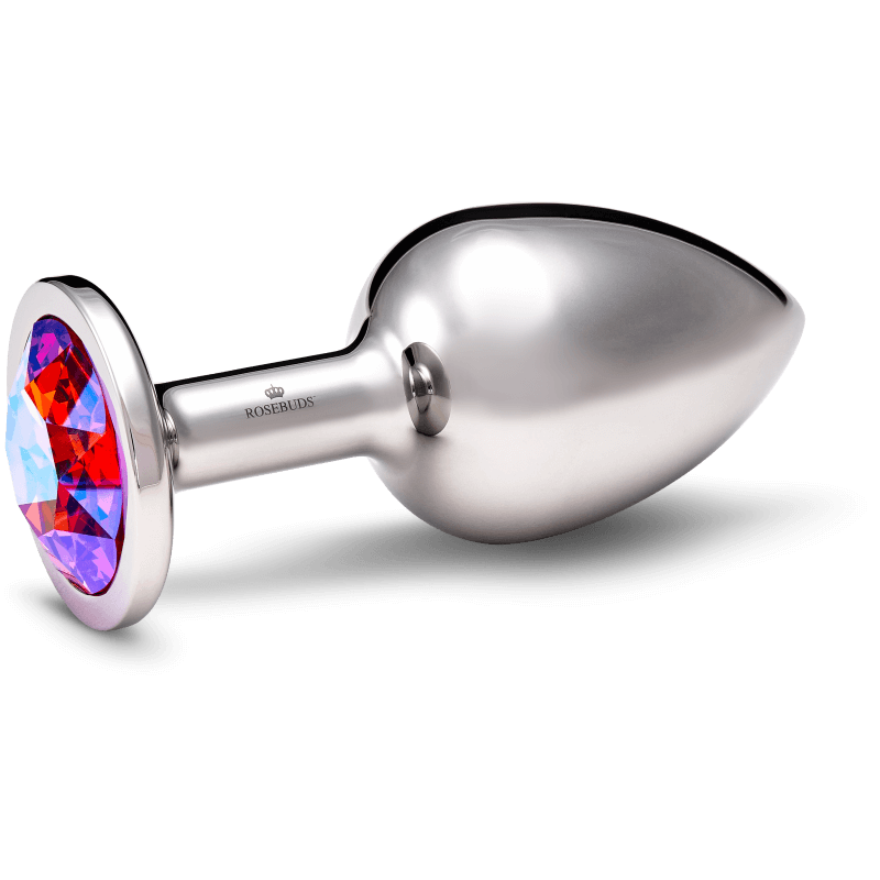 Rosebuds™ | Weighted Metal Anal Plug | Stainless Crystal L