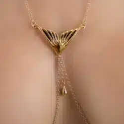 Sylvie Monthule Breast Jewelry Mermaid Tail Gold 3