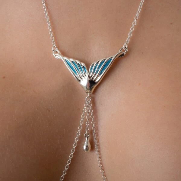Sylvie Monthule Breast Jewelry Mermaid Tail Silver 3