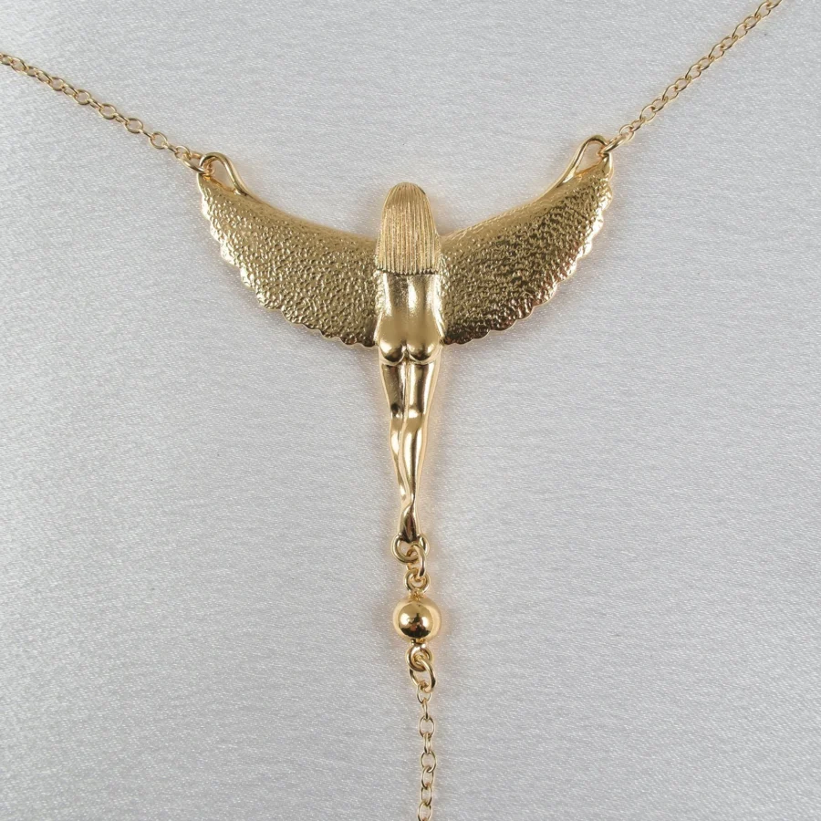 Sylvie Monthule Hip Necklace The Breath Of Isis Gold