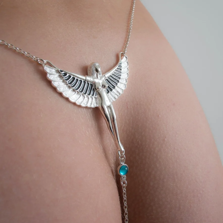 Sylvie Monthule Hip Necklace The Breath Of Isis Silver 2