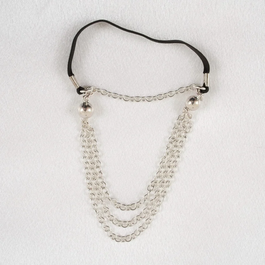 Sylvie Monthule Penis Jewelry Draped Chains Silver 2