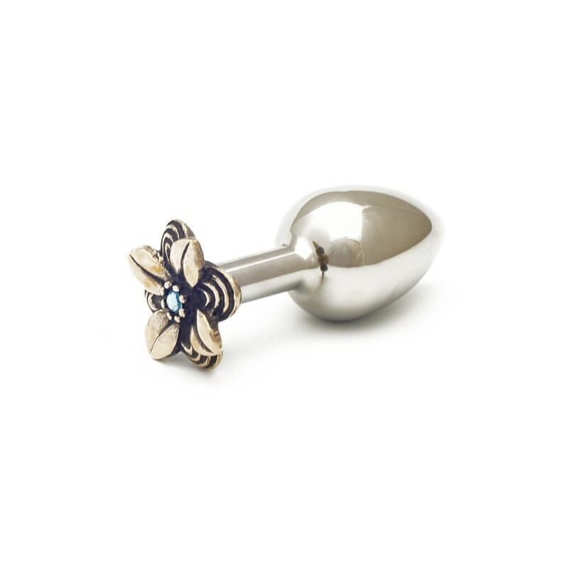 Rosebuds™ | Weighted Metal Anal Plug | Brigitte Crystal
