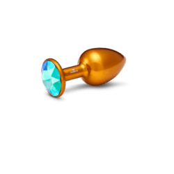Rosebuds Medium Alu Crystal Gold Buttplug