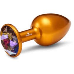 Rosebuds Medium Alu Crystal Gold Buttplug