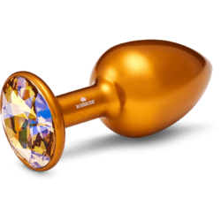 Rosebuds Medium Alu Crystal Gold Buttplug