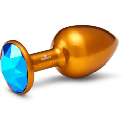 Rosebuds Medium Alu Crystal Gold Buttplug