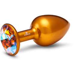 Rosebuds Medium Alu Crystal Gold Buttplug