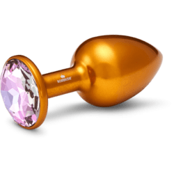Rosebuds Medium Alu Crystal Gold Buttplug