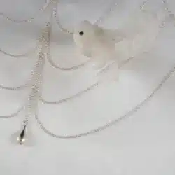 Sylvie Monthule Chest Jewelry Draped Chains Silver 5