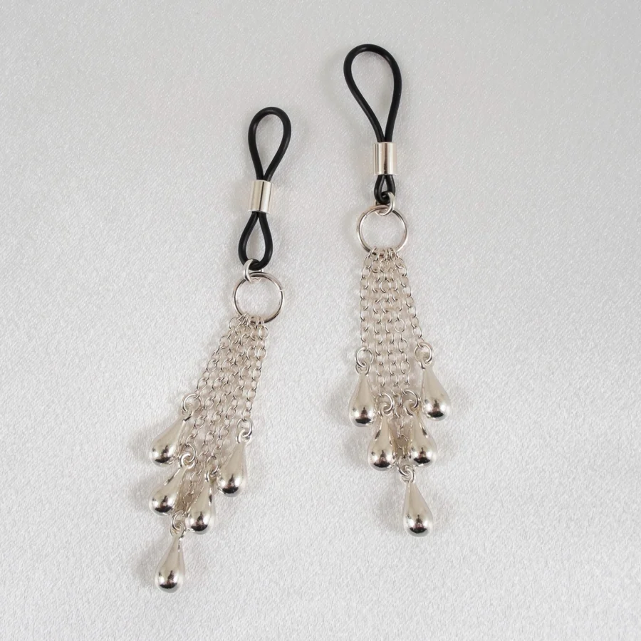 Sylvie Monthule Breast Jewelry Rain Of Pearls Silver